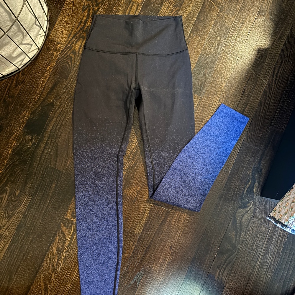 lululemon athletica Wunder Under ™️ Black and Blue Ombre Leggings
